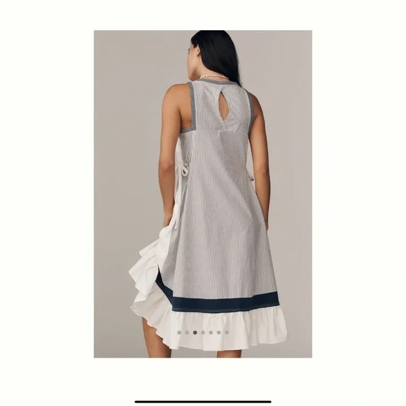 Daily Practice Ball Toss Pleated Midi Tank Dress - Picture 3 of 5